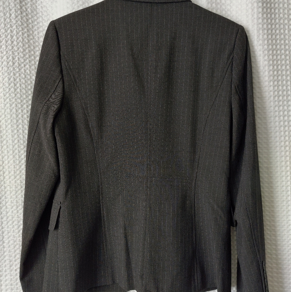 $94 Rafaella Size 10 Charcoal 2 Way Stretch Blazer - Picture 4 of 9